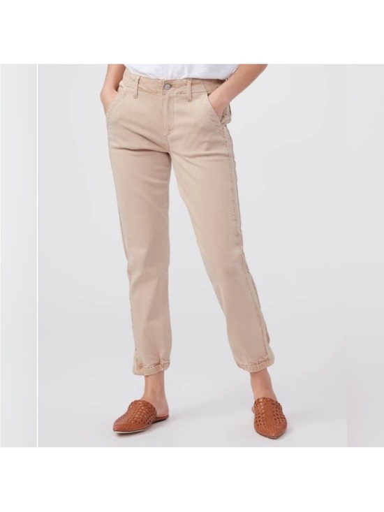 PAIGE Pants - PAIGE Mayslie Jogger Super Stretch Crop Pants Zip Legs Size 30